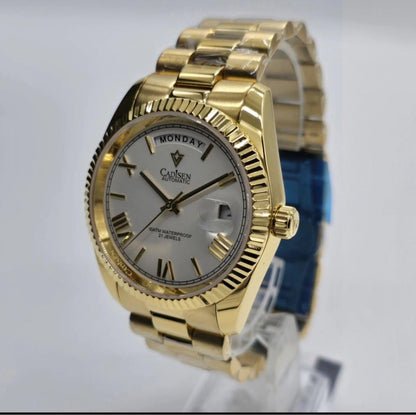 (Rare) Cadisen Automatic Winding Watch Gold