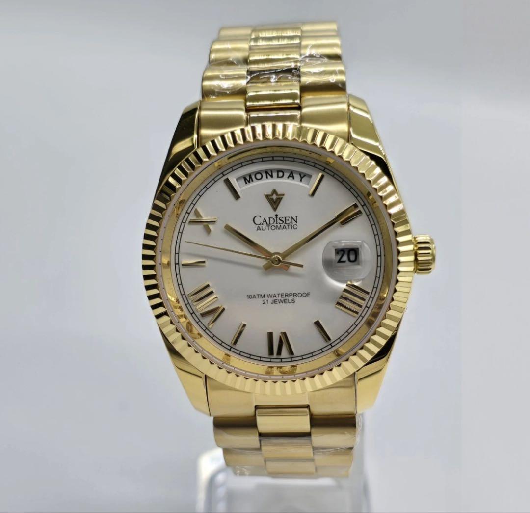 (Rare) Cadisen Automatic Winding Watch Gold