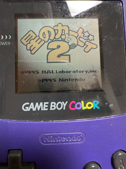 Action confirmed Star Kirby 2 Game Boy software