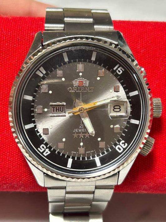 ORIENT Automatic Winding Watch Grey Silver