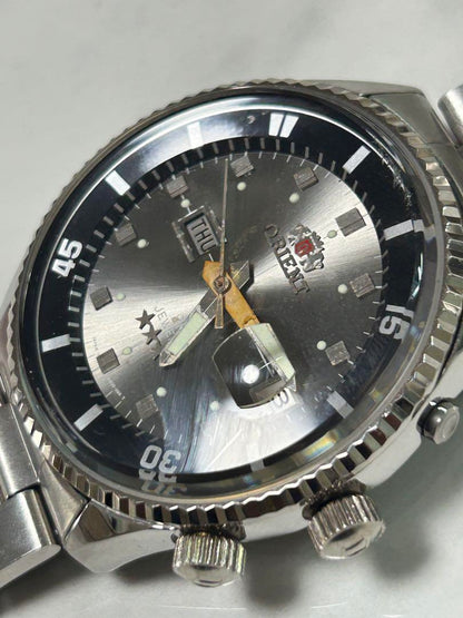 ORIENT Automatic Winding Watch Grey Silver