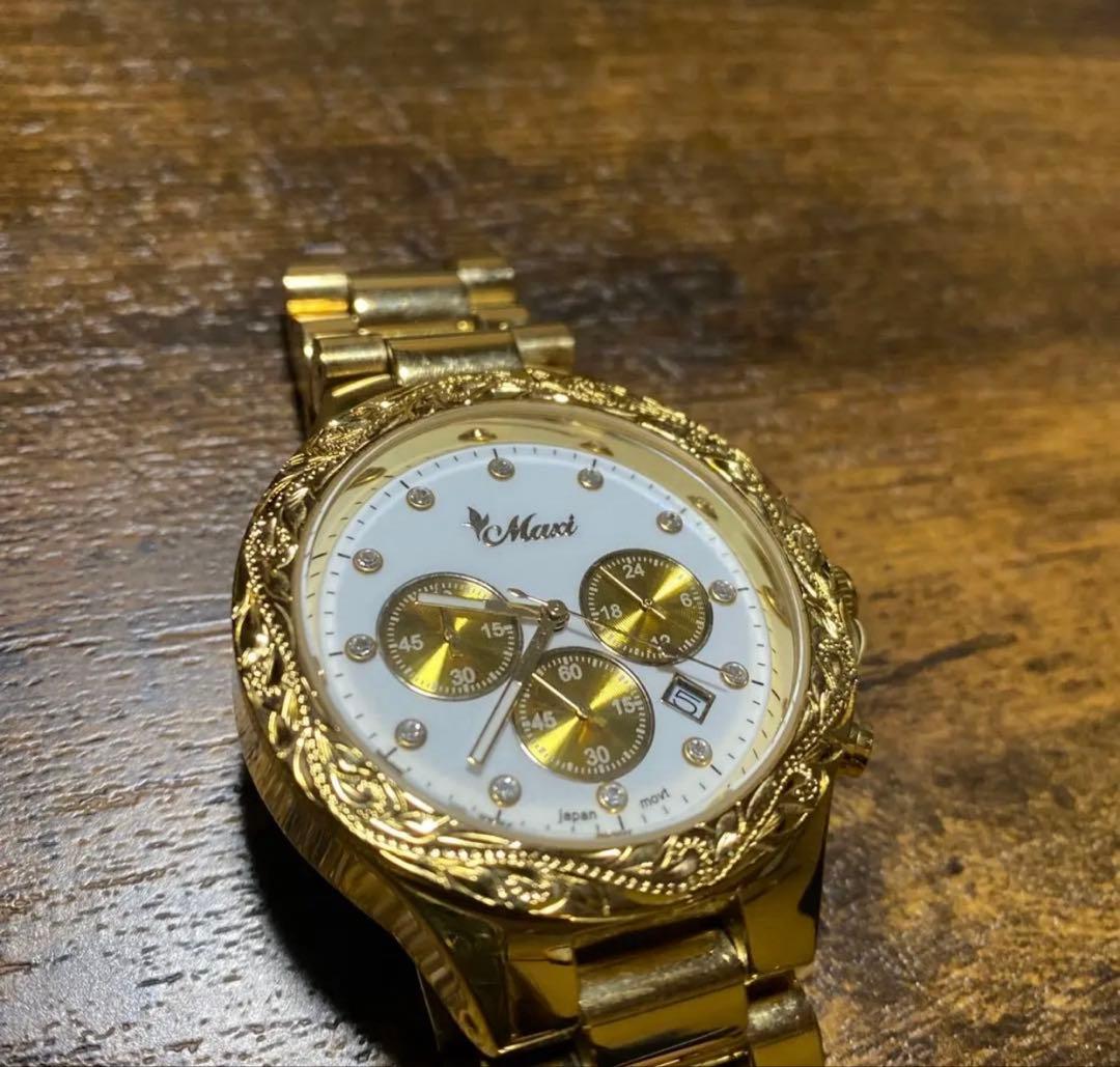 Maxi Hawaiian Jewelry Watch Hand-carved