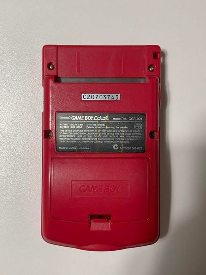 Operational Confirmation Done Nintendo Game Boy Color Red