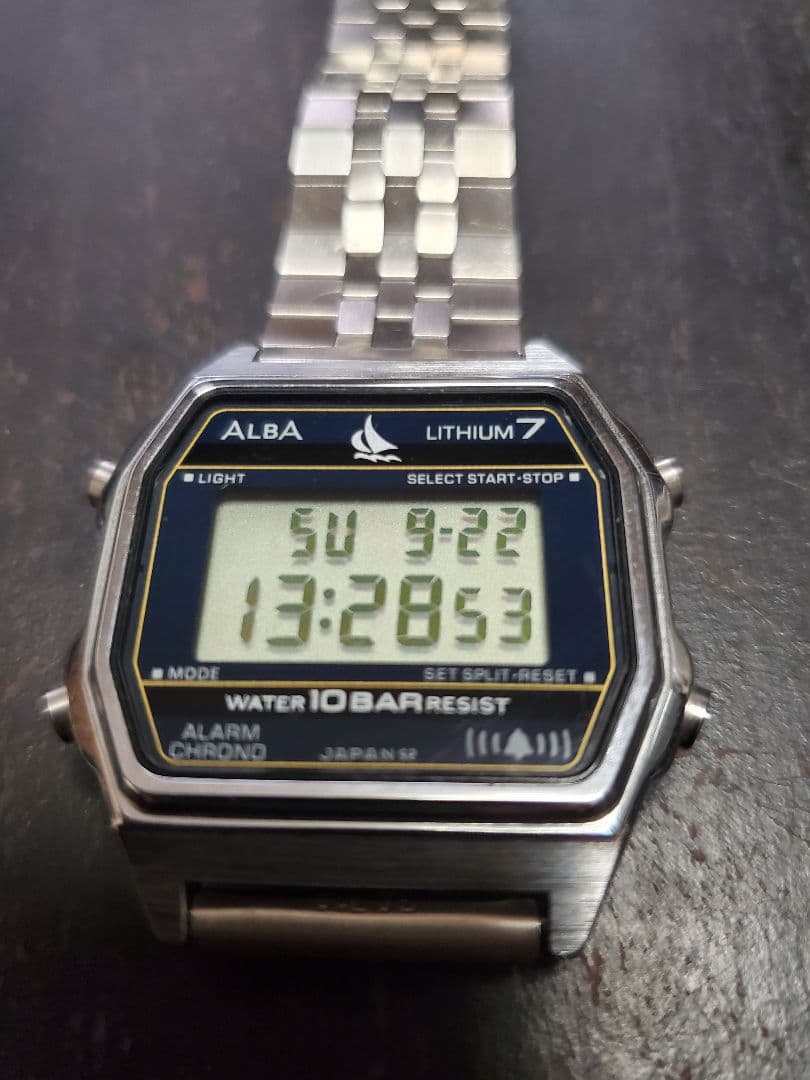 ALBA LITHIUM 7 Digital Watch SEIKO Vintage 80's
