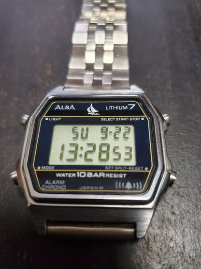 ALBA LITHIUM 7 Digital Watch SEIKO Vintage 80's