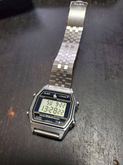 ALBA LITHIUM 7 Digital Watch SEIKO Vintage 80's