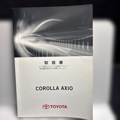 Toyota Corolla Axio User Manual, Toyota Corolla, Management 1998