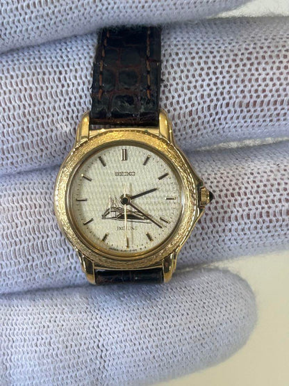 SEIKO EXCELINE Automatic Gold Case Watch