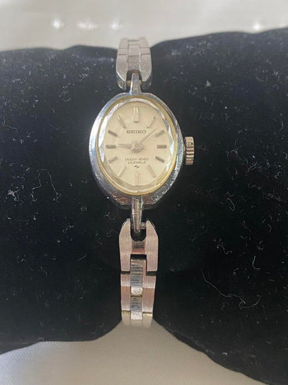 SEIKO Queen Seiko Watch Ladies Hand-Wound Watch Rare In Operation