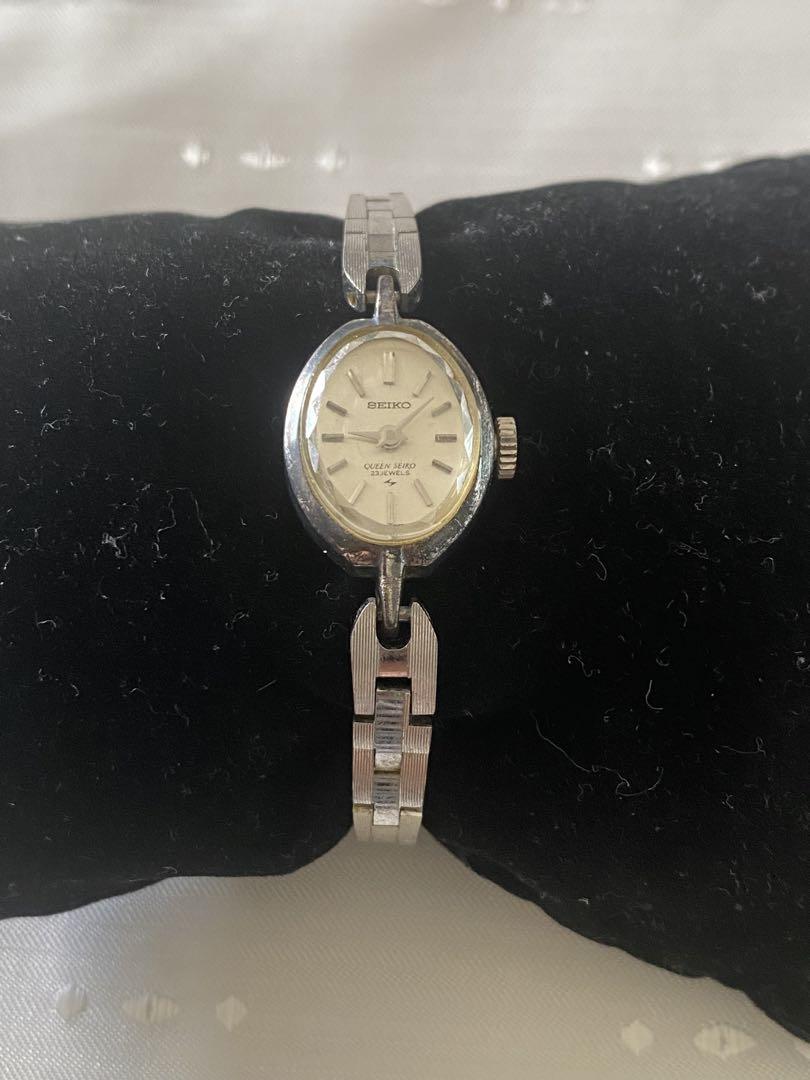 SEIKO Queen Seiko Watch Ladies Hand-Wound Watch Rare In Operation