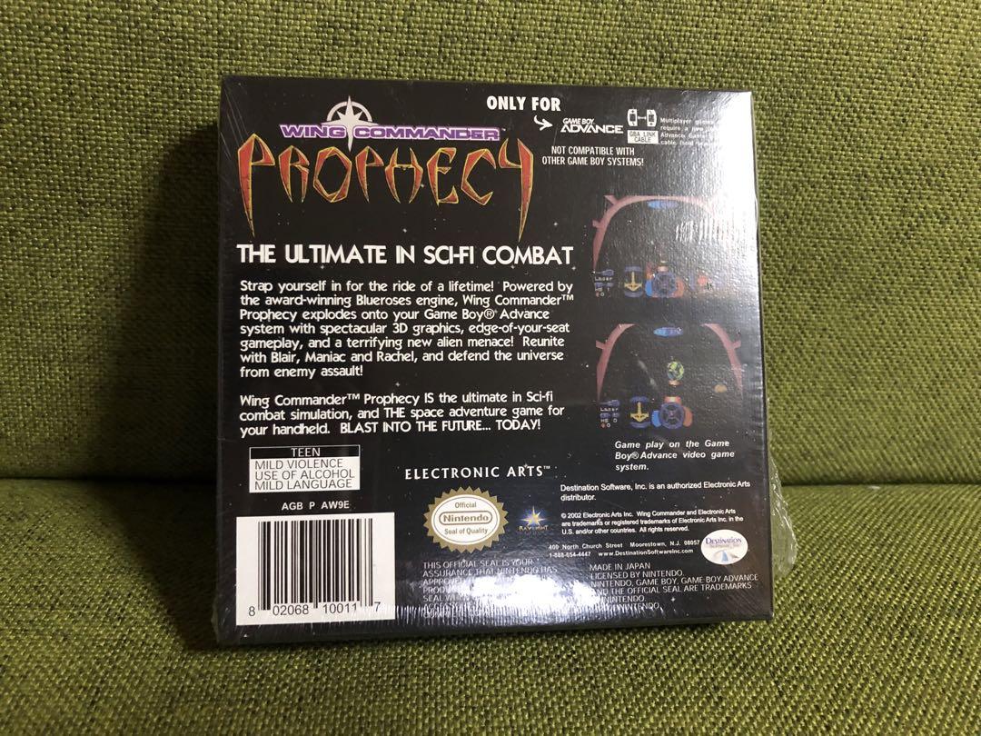 New Unopened Wing Commander Prophecy GBA