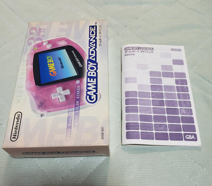 Game Boy Advance [Model No. AGB-001 Milky Pink] Full Set