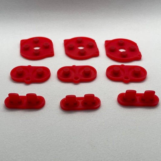 Game Boy Color Rubber Pad 3-Pack (Red)