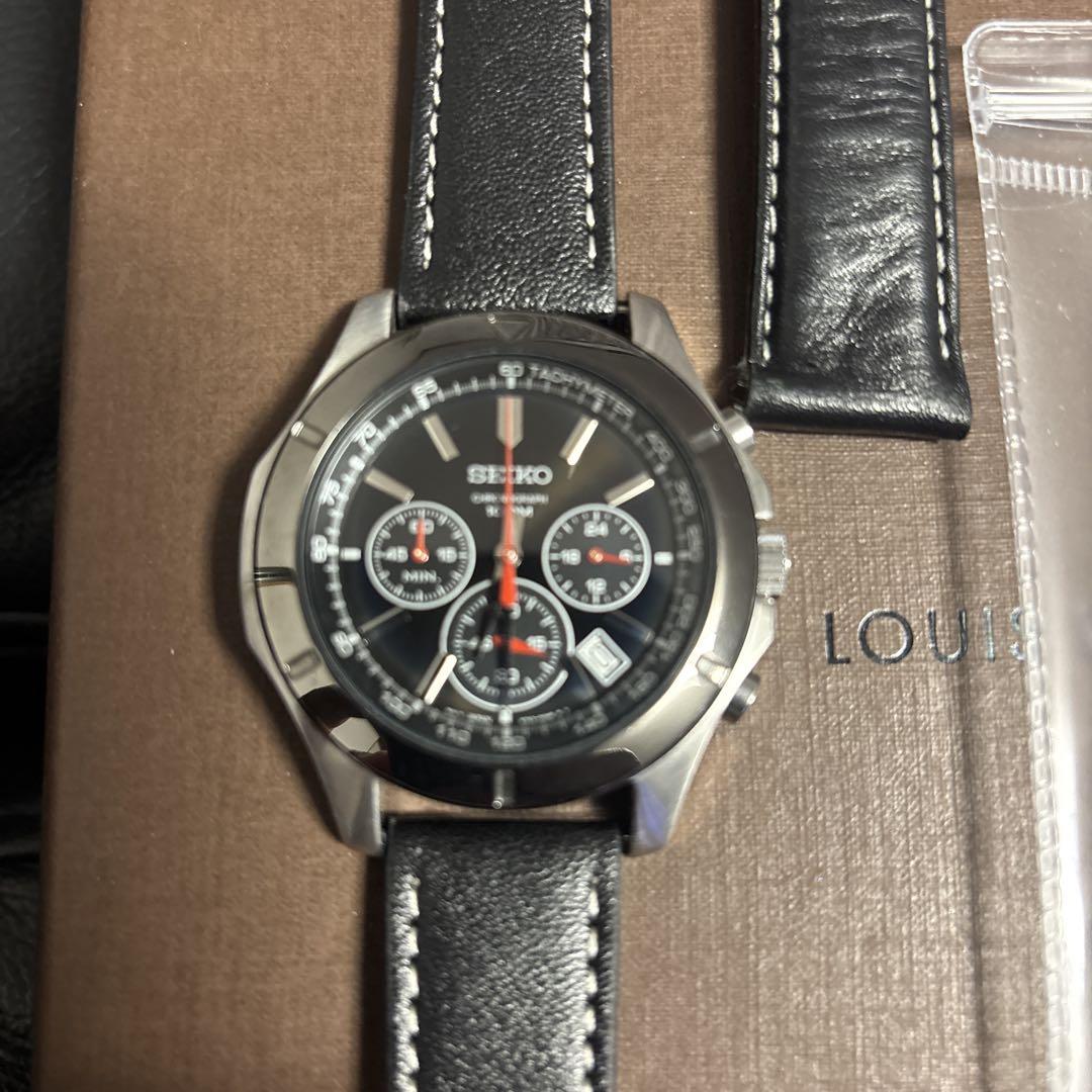 SEIKO Chronograph Black Watch