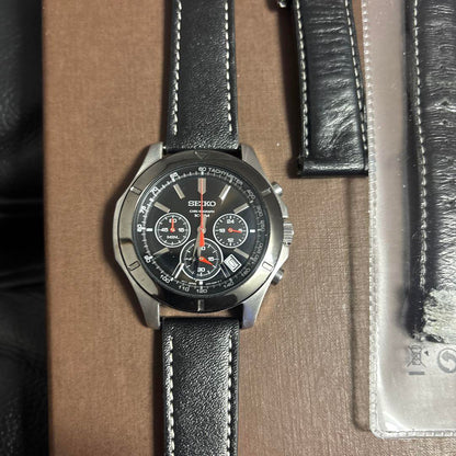 SEIKO Chronograph Black Watch