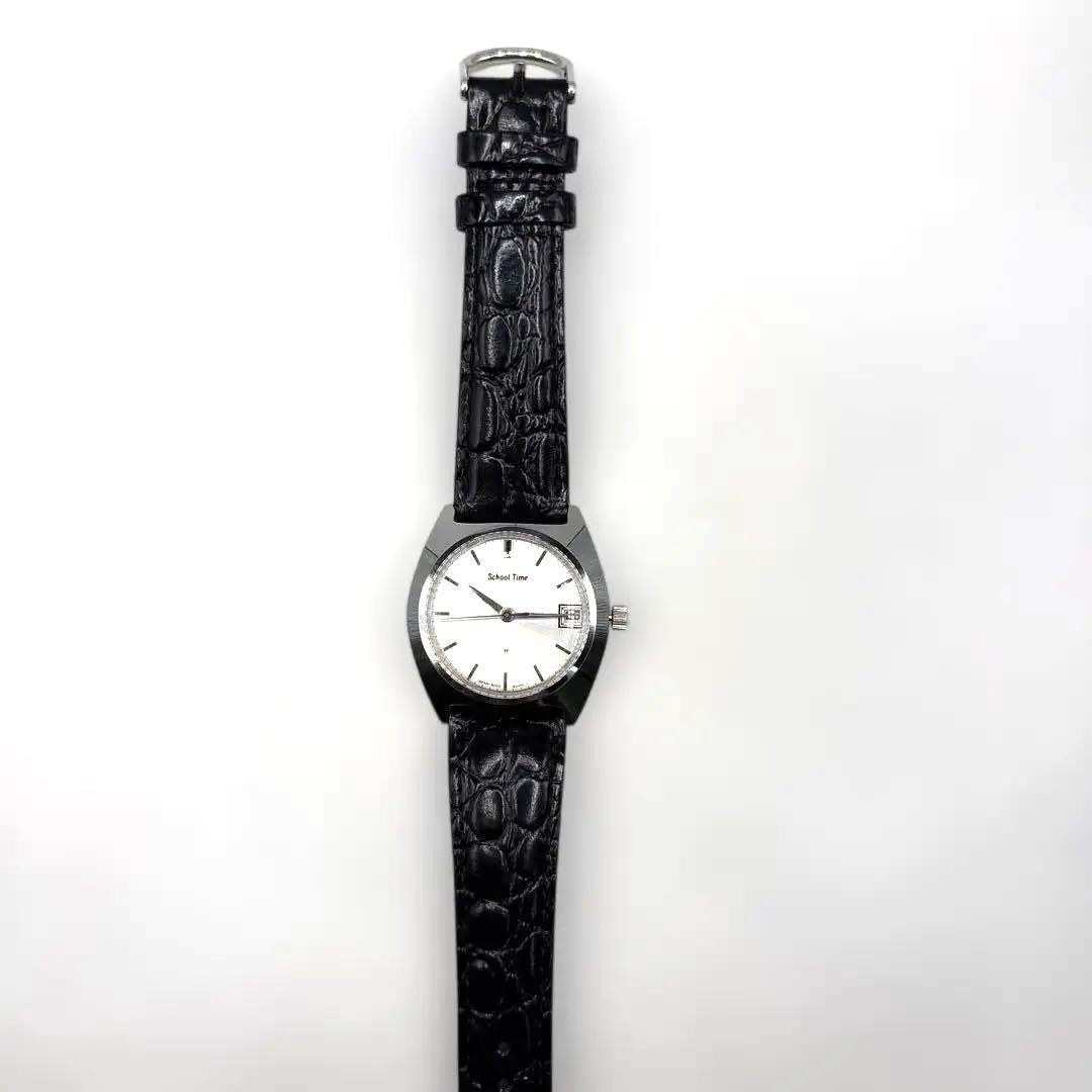 School Time Hand-Wound Watch 5000-6000 Silver Dial  Difficult to Obtain