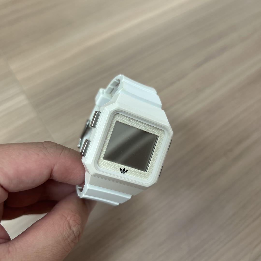 Adidas White Digital Watch Non-Operational