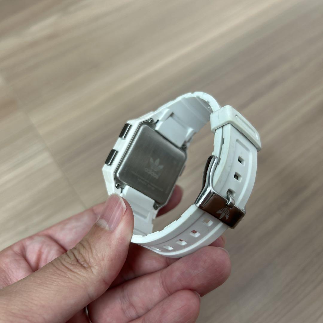 Adidas White Digital Watch Non-Operational