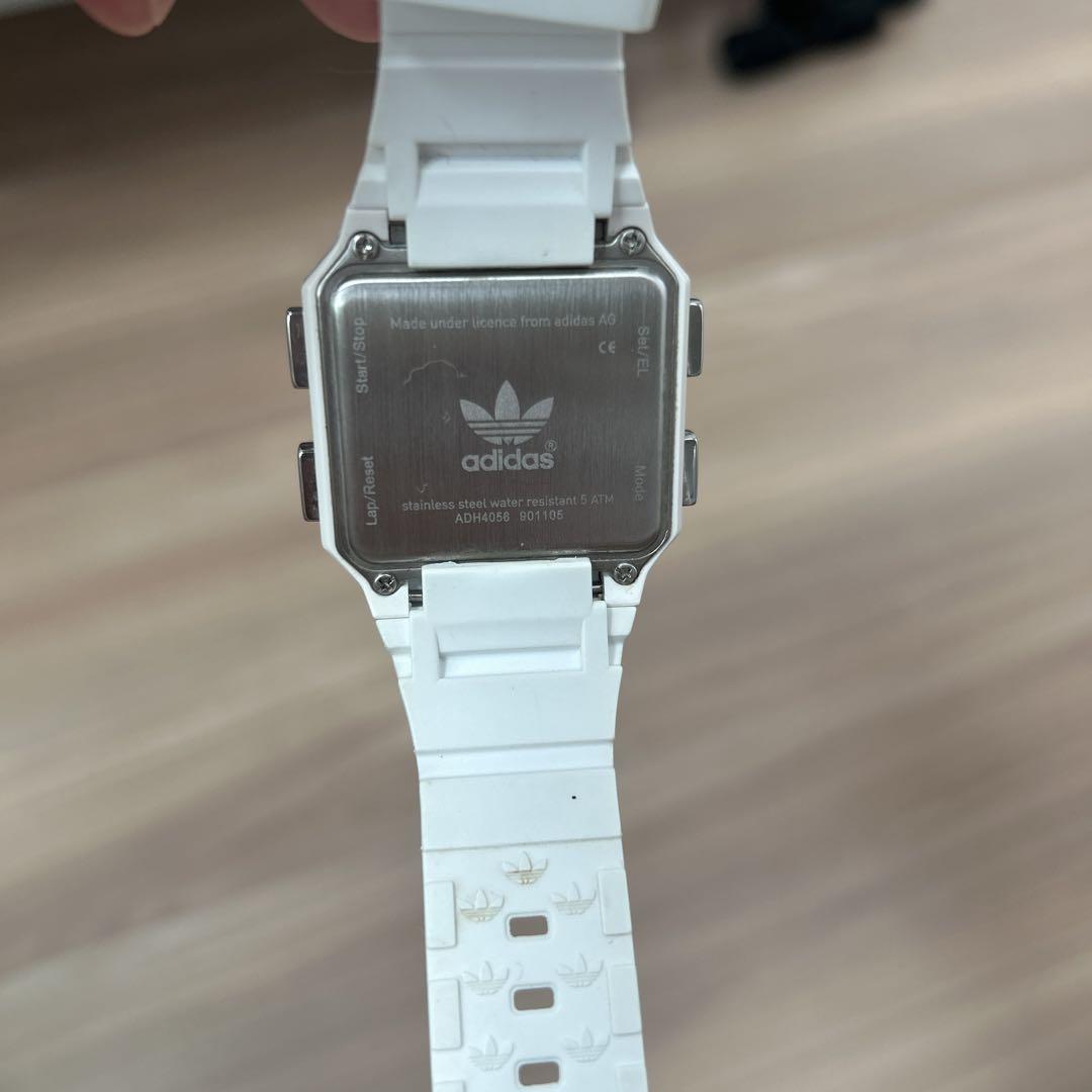 Adidas White Digital Watch Non-Operational