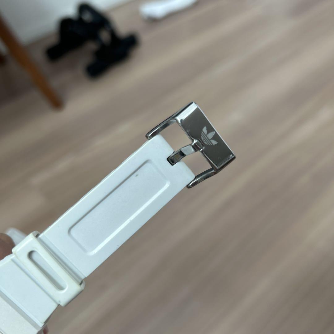 Adidas White Digital Watch Non-Operational