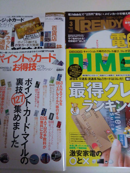 A Collection of Credit Card and Point Card Books, 4 Volumes