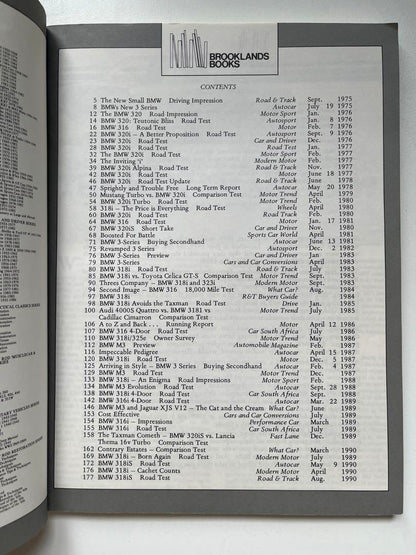 BMW 316 318 320 Gold Portfolio Car Book