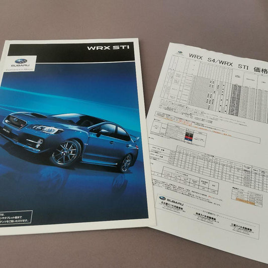SUBARU WRX STI Catalog & Price List Subaru