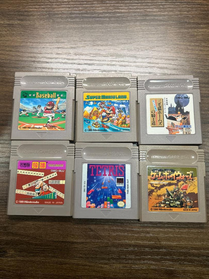 Game Boy Software Set (Tetris, Mario, etc.)