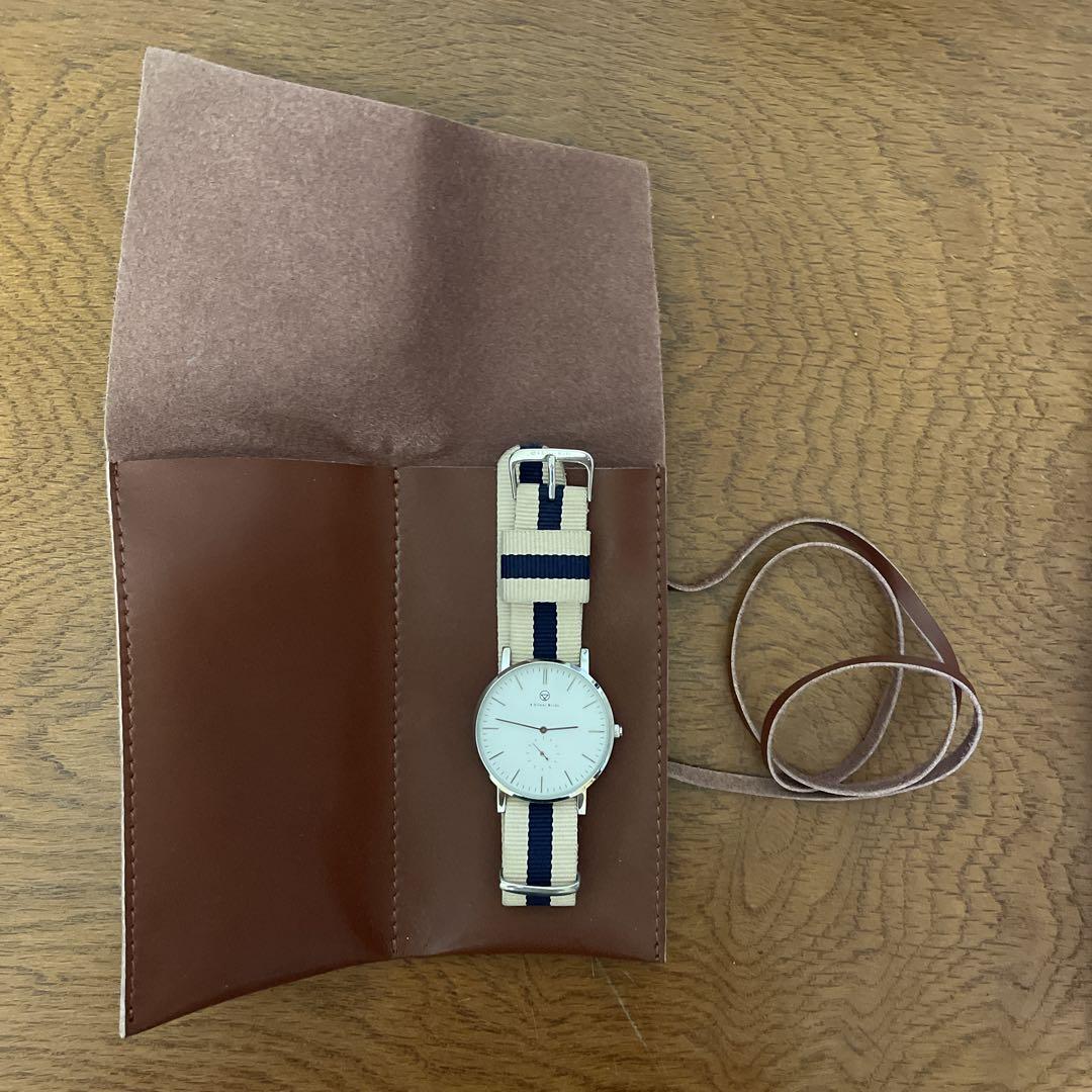 4silent birds Battery Replaced 40mm Second Hand Watch with Case