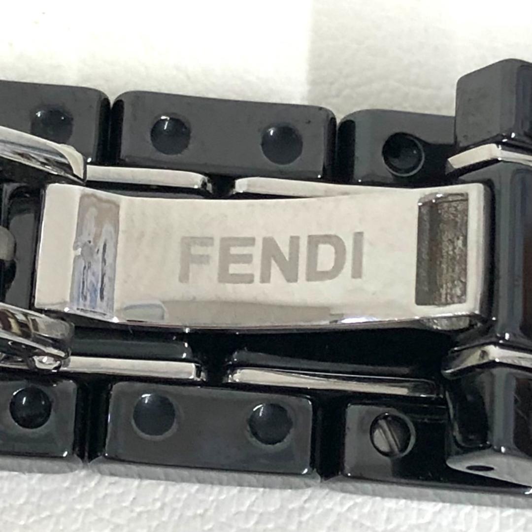 Operational FENDI Quadro 6200L Black Ceramic Watch