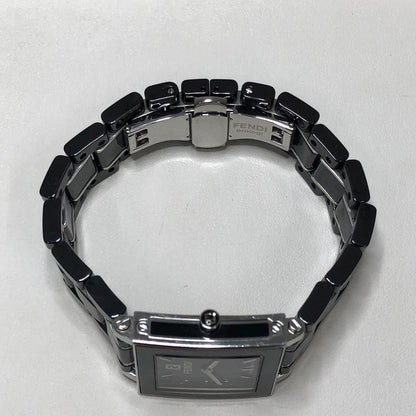 Operational FENDI Quadro 6200L Black Ceramic Watch