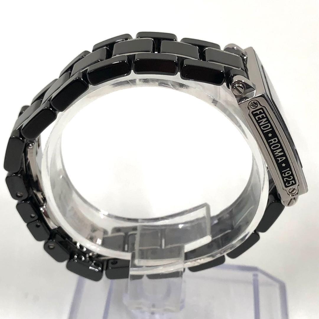 Operational FENDI Quadro 6200L Black Ceramic Watch