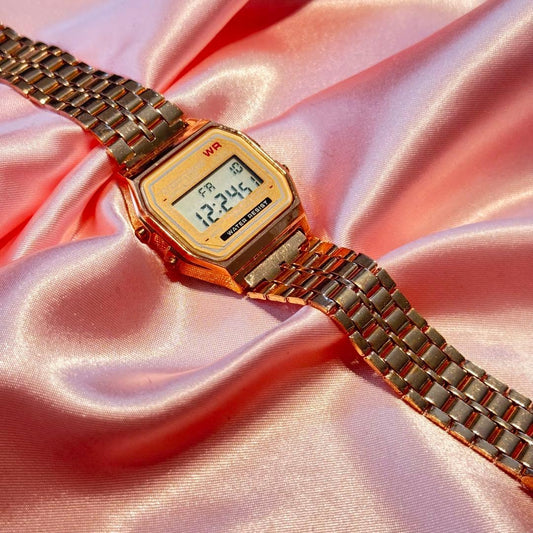 Ladies Digital Rose Gold Watch