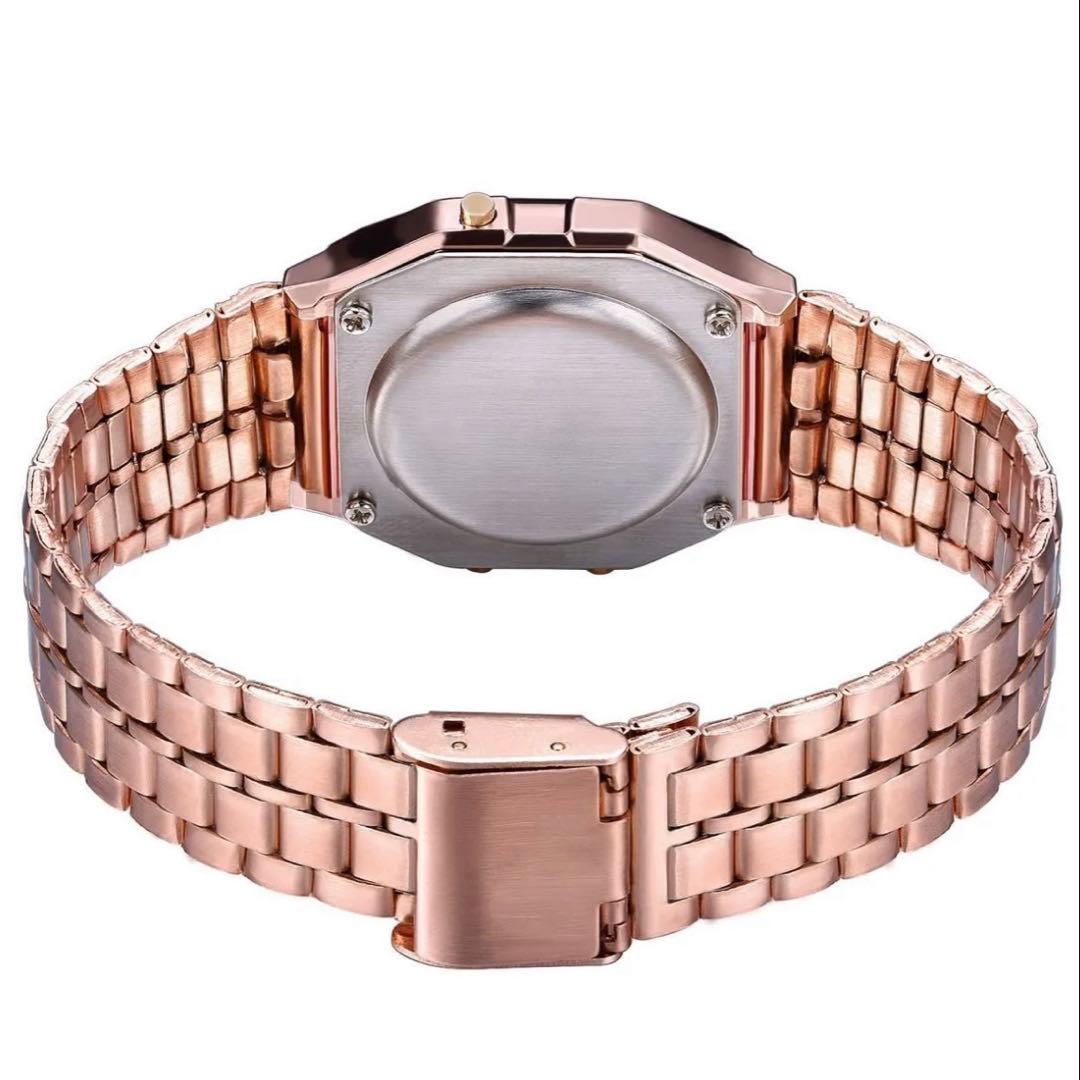 Ladies Digital Rose Gold Watch