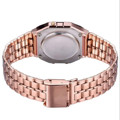 Ladies Digital Rose Gold Watch