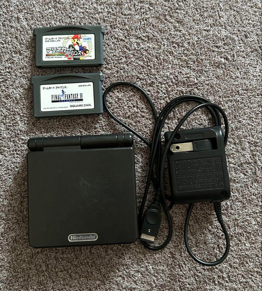 Game Boy Advance SP Console Final Fantasy IV Mario Kart Set