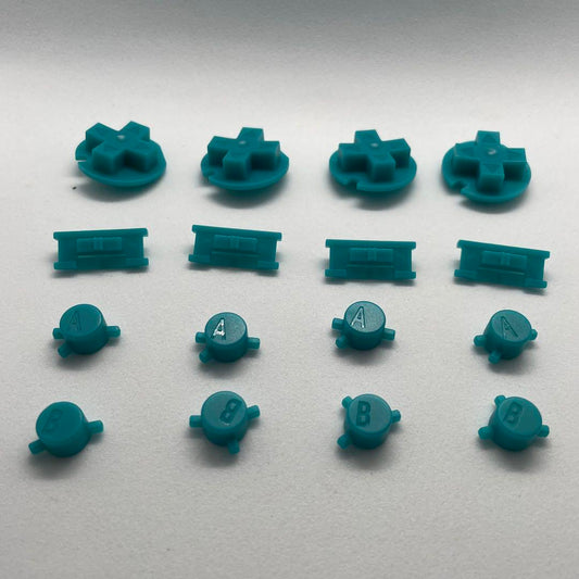 Game Boy Color Button Set (Green) 4 Pieces Replacement