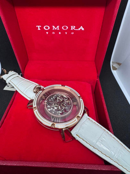 T-1607SB-WH2 TOMORA Skeleton Watch