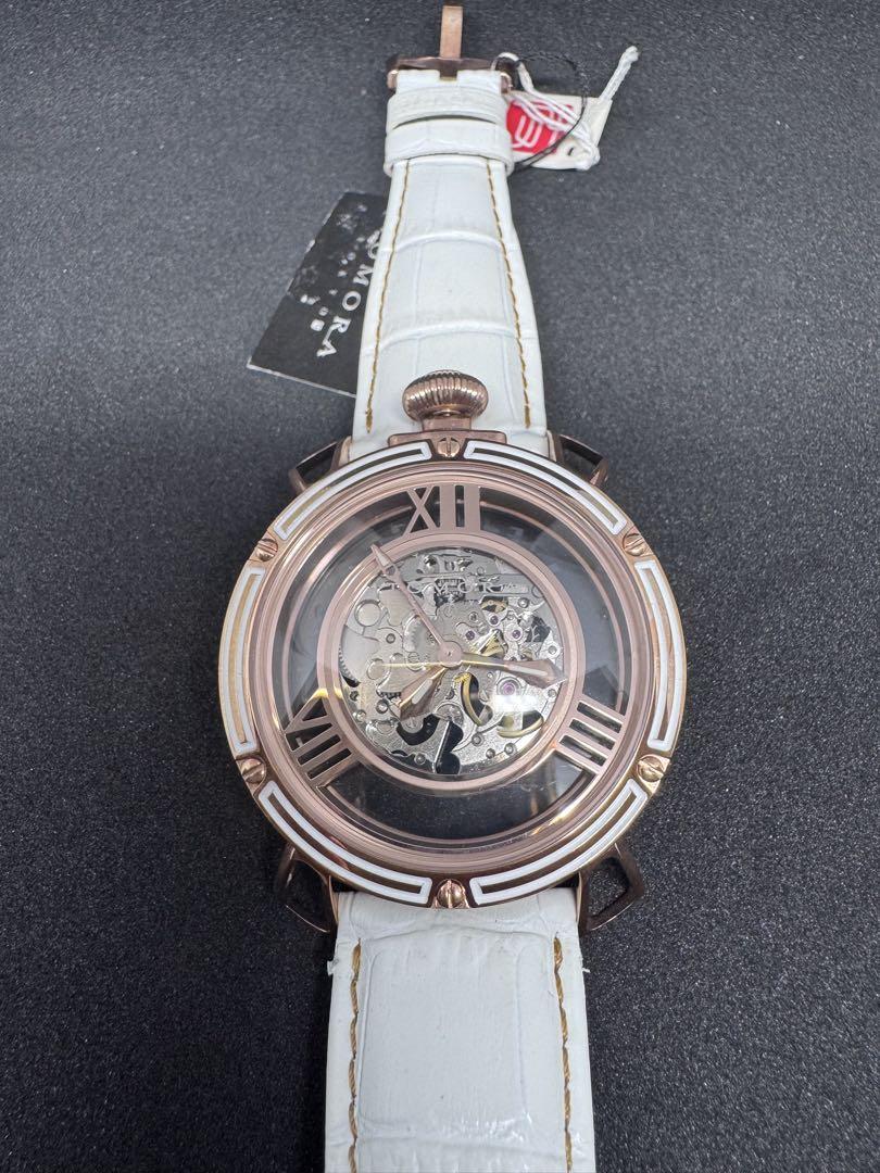 T-1607SB-WH2 TOMORA Skeleton Watch