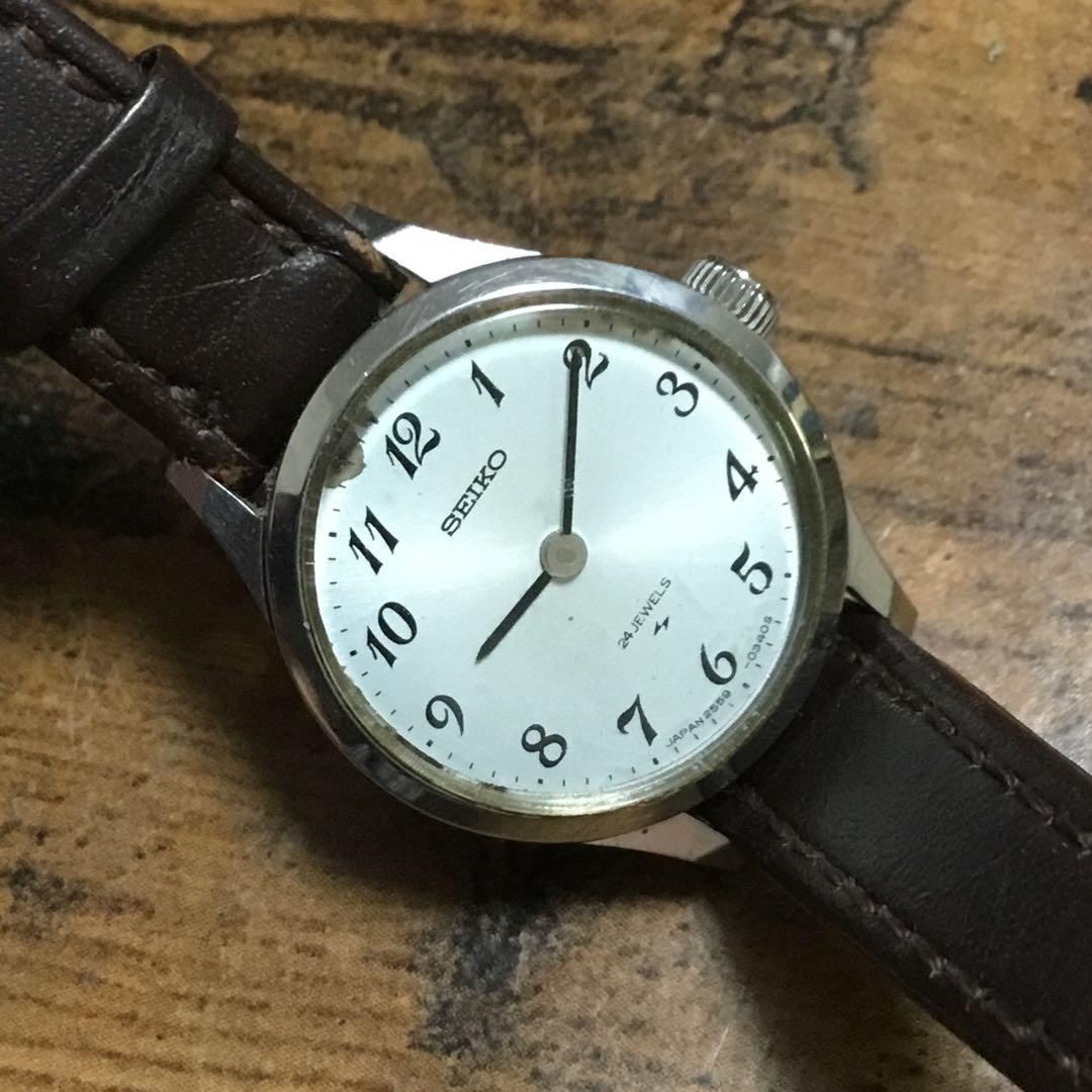 Rare! SEIKO 2559-0020 Stylish Winding Ladies Watch