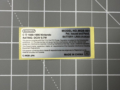 Game Boy Pocket Screen Lens (Glass) and Seal, 3-Set