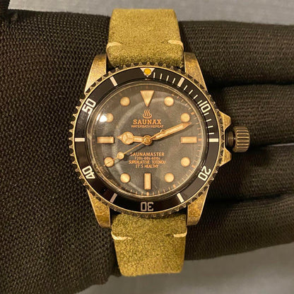 SAUNAX Vintage Submariner Milsub NH35 Vintage