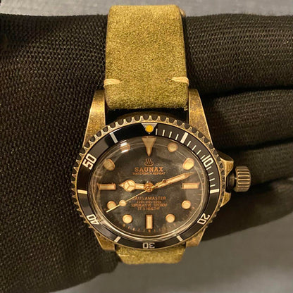 SAUNAX Vintage Submariner Milsub NH35 Vintage