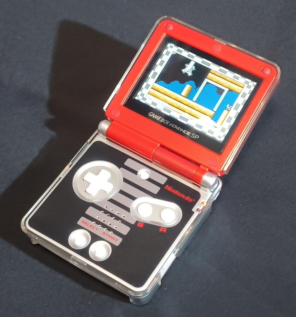 Game Boy Advance SP Use Black & Gold Sticker 3 GBASP