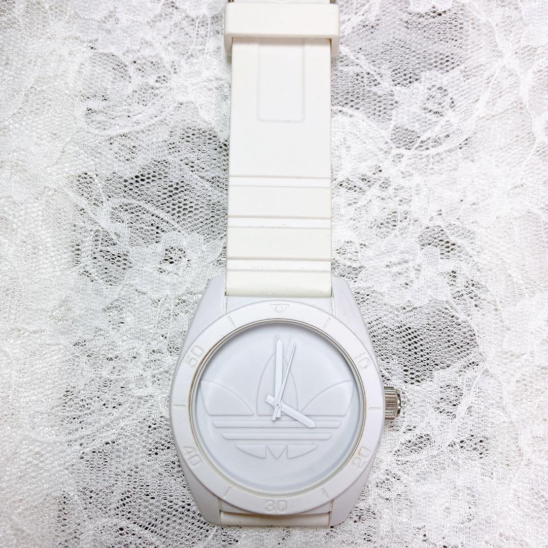 adidas Originals White Leather Watch
