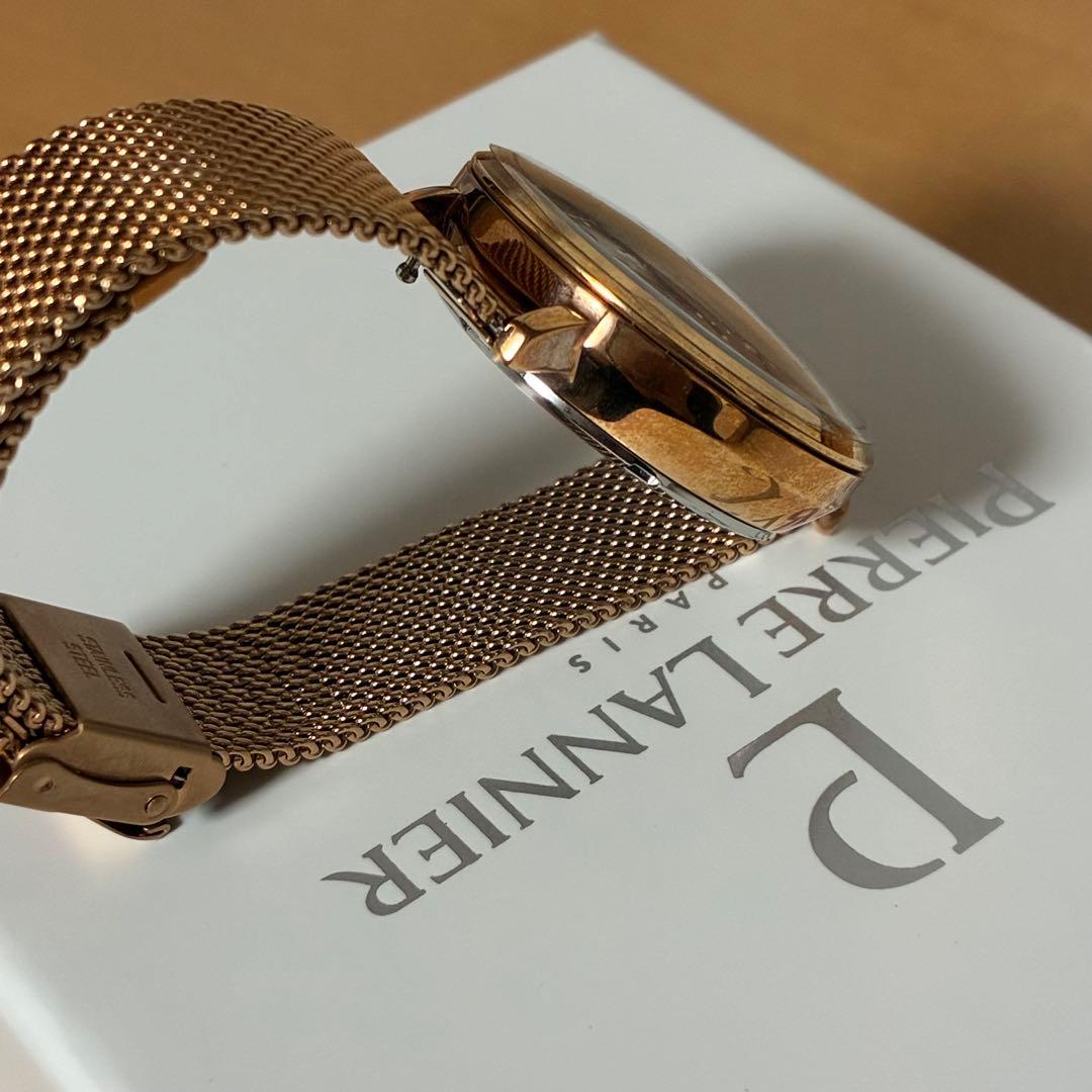 Pierre Lannier Skeleton Automatic Pink Gold