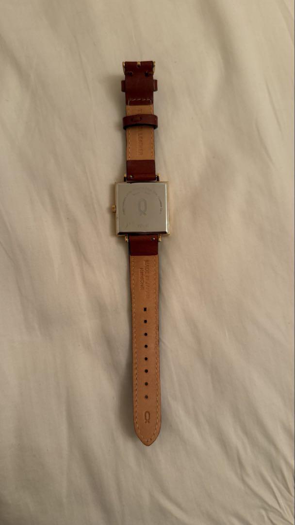 Brown Leather Square Watch by Knot! Almost New!
