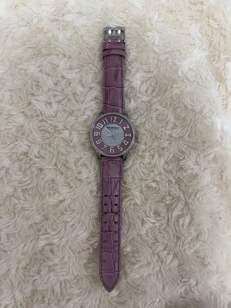 Tendence Pink Leather Watch