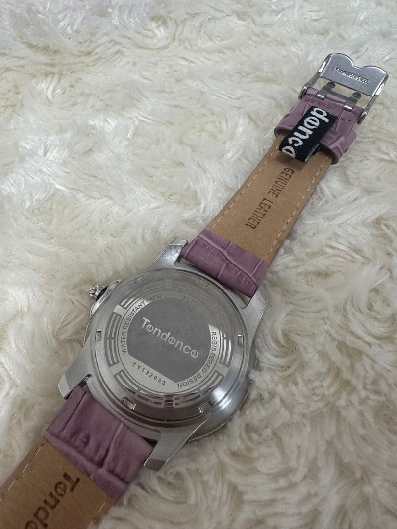 Tendence Pink Leather Watch