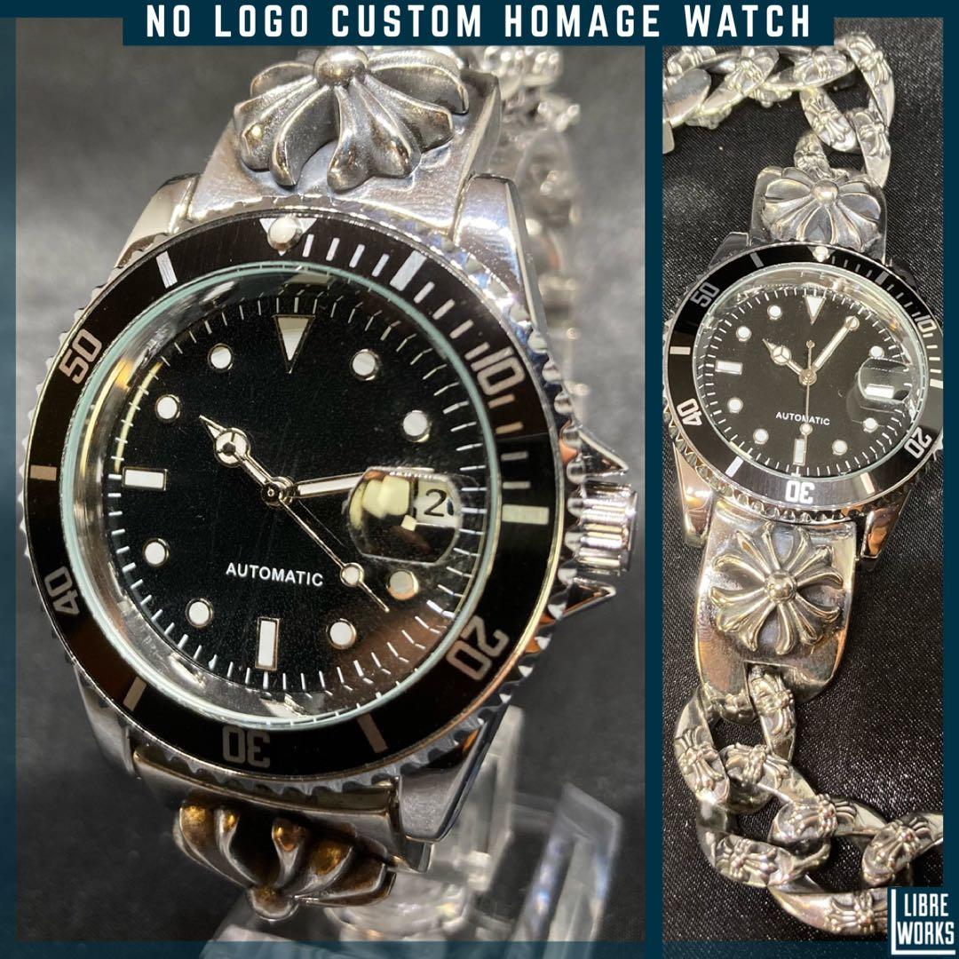 No Logo Breathe Watch Mechanical Automatic Mirror Black